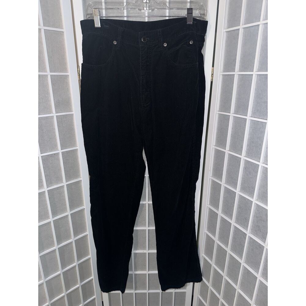 Harley Davidson Women's Black Corduroy Pants Jeans Size 12 Excellent